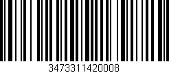 Código de barras (EAN, GTIN, SKU, ISBN): '3473311420008'