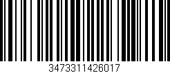 Código de barras (EAN, GTIN, SKU, ISBN): '3473311426017'