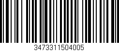 Código de barras (EAN, GTIN, SKU, ISBN): '3473311504005'