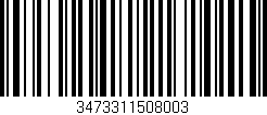 Código de barras (EAN, GTIN, SKU, ISBN): '3473311508003'