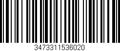 Código de barras (EAN, GTIN, SKU, ISBN): '3473311536020'