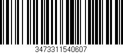 Código de barras (EAN, GTIN, SKU, ISBN): '3473311540607'
