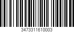 Código de barras (EAN, GTIN, SKU, ISBN): '3473311610003'
