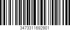Código de barras (EAN, GTIN, SKU, ISBN): '3473311692801'