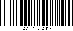 Código de barras (EAN, GTIN, SKU, ISBN): '3473311704016'