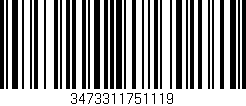 Código de barras (EAN, GTIN, SKU, ISBN): '3473311751119'