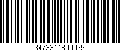 Código de barras (EAN, GTIN, SKU, ISBN): '3473311800039'