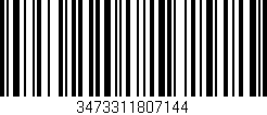 Código de barras (EAN, GTIN, SKU, ISBN): '3473311807144'