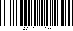 Código de barras (EAN, GTIN, SKU, ISBN): '3473311807175'