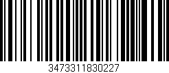 Código de barras (EAN, GTIN, SKU, ISBN): '3473311830227'