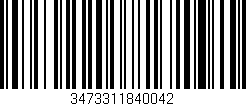 Código de barras (EAN, GTIN, SKU, ISBN): '3473311840042'
