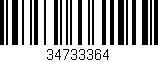 Código de barras (EAN, GTIN, SKU, ISBN): '34733364'