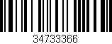 Código de barras (EAN, GTIN, SKU, ISBN): '34733366'