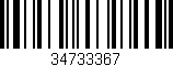 Código de barras (EAN, GTIN, SKU, ISBN): '34733367'