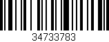 Código de barras (EAN, GTIN, SKU, ISBN): '34733783'