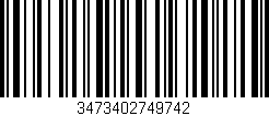 Código de barras (EAN, GTIN, SKU, ISBN): '3473402749742'