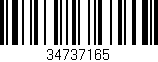 Código de barras (EAN, GTIN, SKU, ISBN): '34737165'