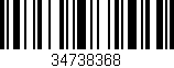 Código de barras (EAN, GTIN, SKU, ISBN): '34738368'