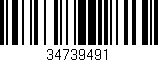 Código de barras (EAN, GTIN, SKU, ISBN): '34739491'