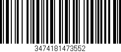 Código de barras (EAN, GTIN, SKU, ISBN): '3474181473552'