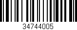 Código de barras (EAN, GTIN, SKU, ISBN): '34744005'