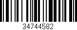 Código de barras (EAN, GTIN, SKU, ISBN): '34744582'