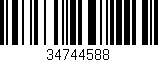 Código de barras (EAN, GTIN, SKU, ISBN): '34744588'
