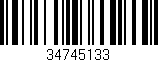 Código de barras (EAN, GTIN, SKU, ISBN): '34745133'