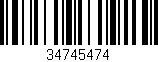 Código de barras (EAN, GTIN, SKU, ISBN): '34745474'