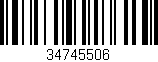 Código de barras (EAN, GTIN, SKU, ISBN): '34745506'
