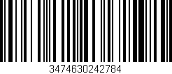 Código de barras (EAN, GTIN, SKU, ISBN): '3474630242784'