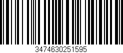Código de barras (EAN, GTIN, SKU, ISBN): '3474630251595'