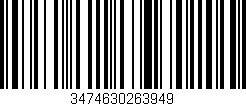 Código de barras (EAN, GTIN, SKU, ISBN): '3474630263949'
