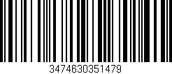 Código de barras (EAN, GTIN, SKU, ISBN): '3474630351479'