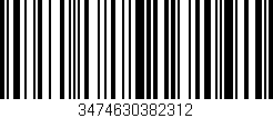 Código de barras (EAN, GTIN, SKU, ISBN): '3474630382312'