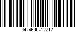 Código de barras (EAN, GTIN, SKU, ISBN): '3474630412217'