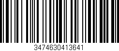 Código de barras (EAN, GTIN, SKU, ISBN): '3474630413641'