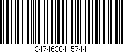 Código de barras (EAN, GTIN, SKU, ISBN): '3474630415744'