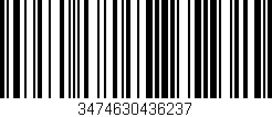 Código de barras (EAN, GTIN, SKU, ISBN): '3474630436237'