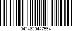 Código de barras (EAN, GTIN, SKU, ISBN): '3474630447554'