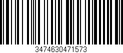 Código de barras (EAN, GTIN, SKU, ISBN): '3474630471573'