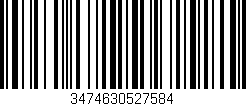 Código de barras (EAN, GTIN, SKU, ISBN): '3474630527584'
