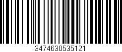 Código de barras (EAN, GTIN, SKU, ISBN): '3474630535121'