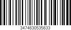 Código de barras (EAN, GTIN, SKU, ISBN): '3474630535633'