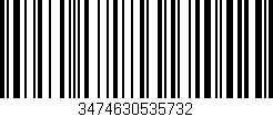 Código de barras (EAN, GTIN, SKU, ISBN): '3474630535732'