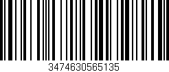 Código de barras (EAN, GTIN, SKU, ISBN): '3474630565135'