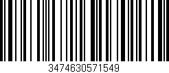 Código de barras (EAN, GTIN, SKU, ISBN): '3474630571549'