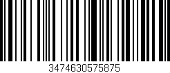 Código de barras (EAN, GTIN, SKU, ISBN): '3474630575875'