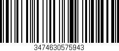 Código de barras (EAN, GTIN, SKU, ISBN): '3474630575943'