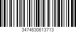 Código de barras (EAN, GTIN, SKU, ISBN): '3474630613713'